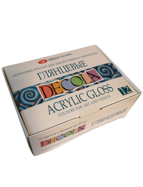 Akrilinių dažų rinkinys "DECOLA" 12 spalvų