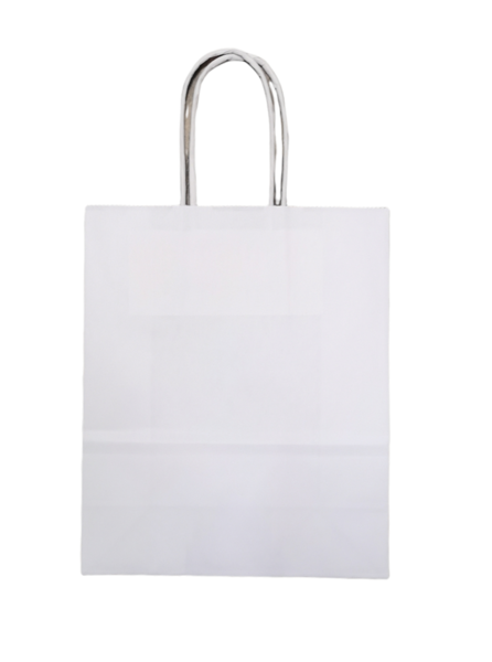 Popierinis maišelis 1 vnt. 18*8*21 cm., baltas