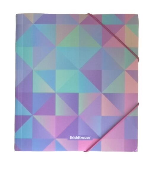 Aplankas su gumele ErichKrause Magic Rhombs A5+