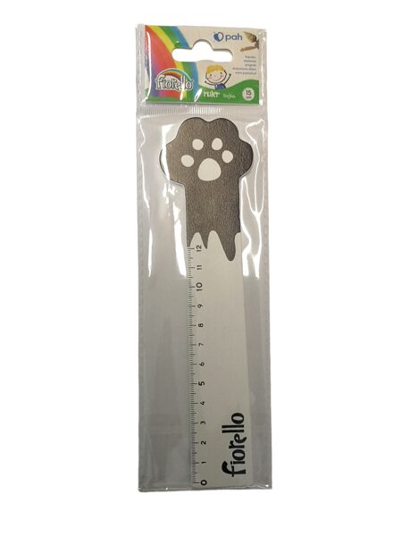 Liniuotė medinė "Pėdutė" 12cm