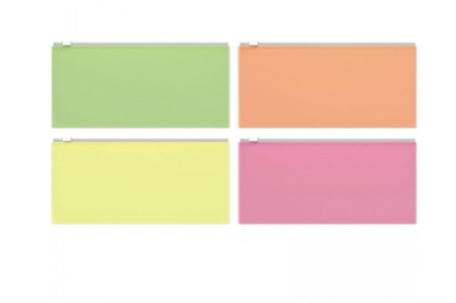 Dėklas su užtrauktuku DL "Travel Fizzy Neon" 255*130mm. Erich Krause