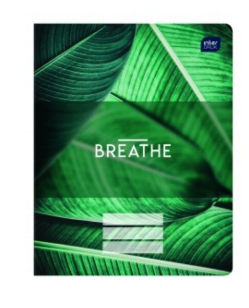 Sąsiuvinis 12 lapų WILD LEAF (2019) INTERDRUK, langeliais