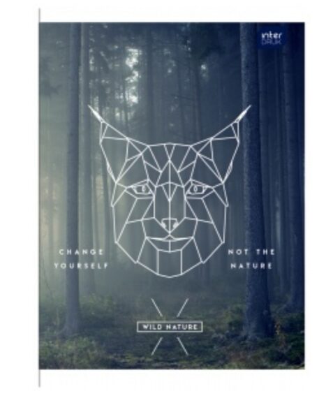 Sąsiuvinis 12 lapų WILD NATURE INTERDRUK, linija