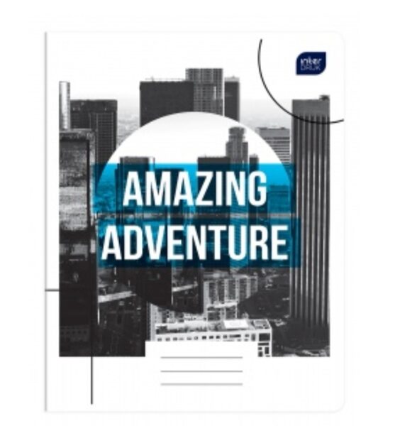 Sąsiuvinis 12 lapų CITY (2019) INTERDRUK, linija