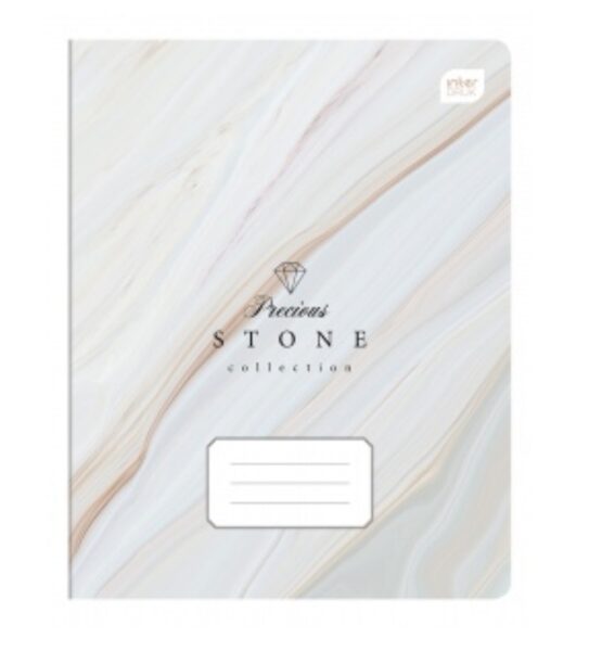 Sąsiuvinis 12 lapų STONE (2019) INTERDRUK, linija