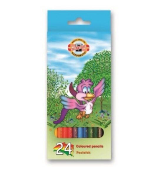 Spalvoti pieštukai "BIRDS" Koh-I-Noor, 24 spalvų