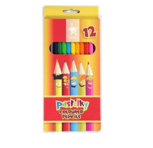 Spalvoti pieštukai CENTI Koh-I-Noor, 12 spalvų
