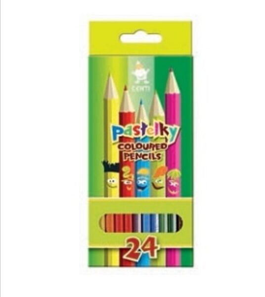 Spalvoti pieštukai CENTI Koh-I-Noor, 24 spalvų