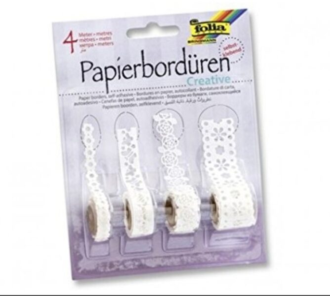Lipnios ažūrinės juostelės "Creative" FOLIA, 4 vnt