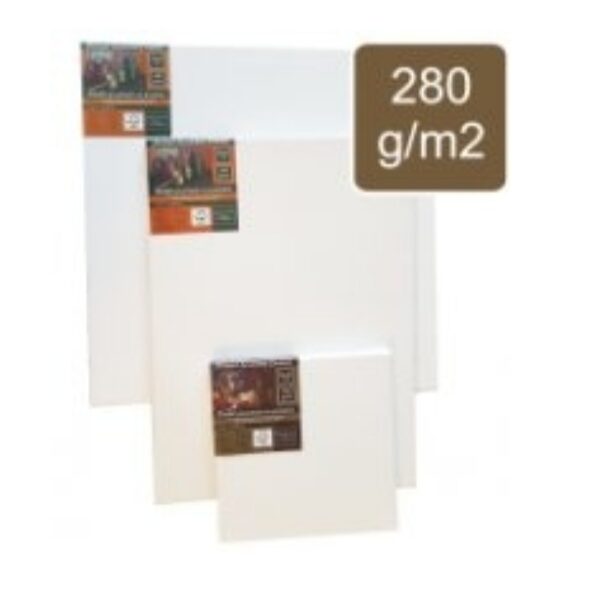 Drobė gruntuota ant porėmio, 280 gr. medvilnė, 50x70 cm