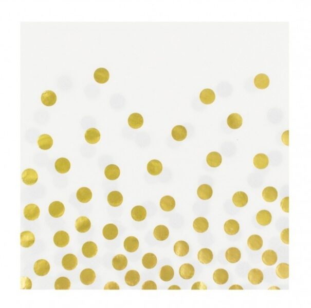 Servetėlės "Gold dots" 