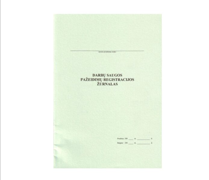 Darbų saugos pažeidimų registracijos žurnalas