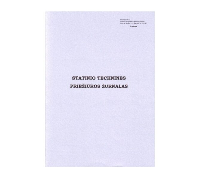 Statinio techninės priežiūros žurnalas