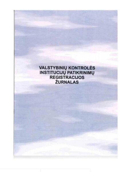 Valstybinių kontrolės institucijų patikrinimų registravimo žurnalas