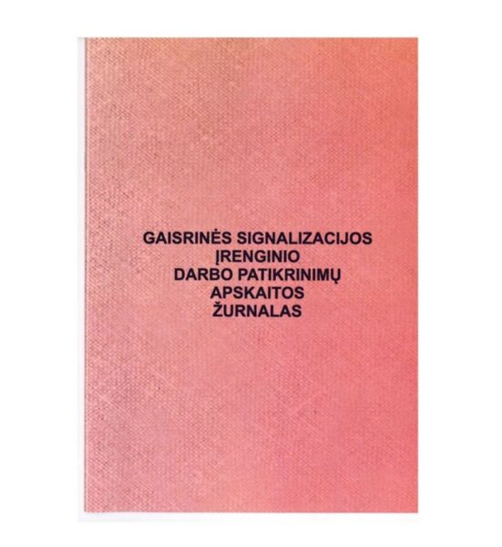 Gaisrinės signalizacijos įrenginio darbo patikrinimų ap.ž.
