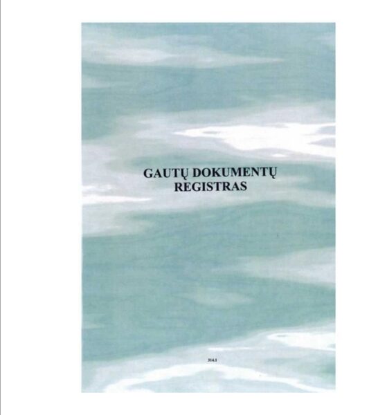 Gautų dokumentų registras A4