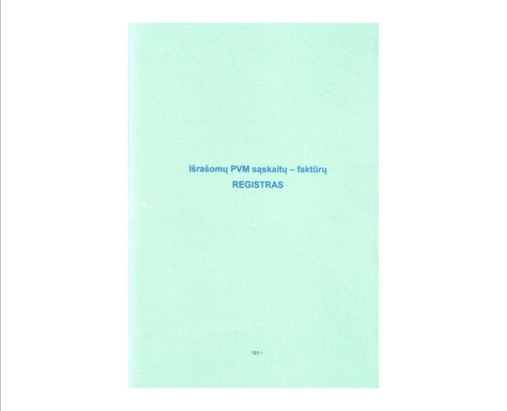 Išrašomų PVM sąskaitų-faktūrų registras