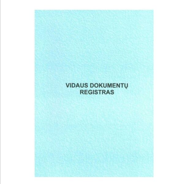 Vidaus dokumentų registras A4