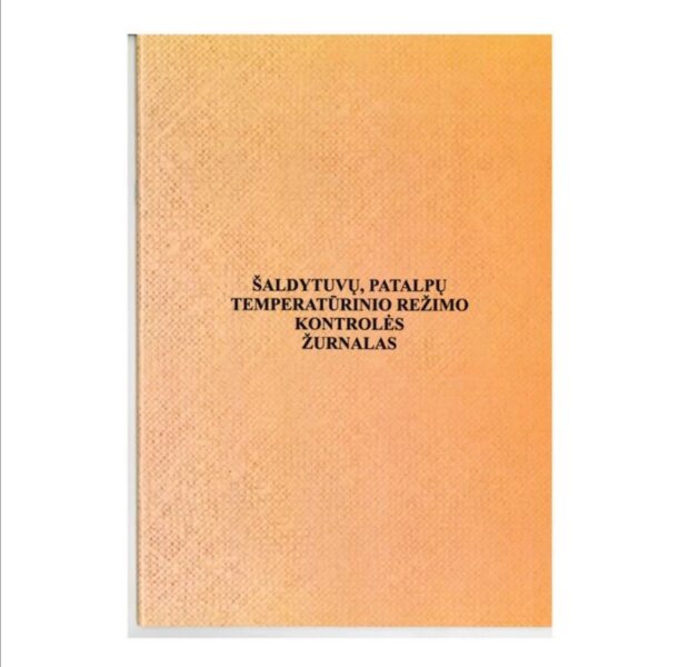 Šaldytuvų, patalpų temperatūrinio rėžimo kontrolės žurnalas