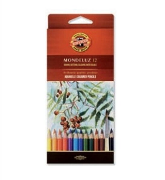 Akvareliniai pieštukai "Mondeluz Fruit" Koh-I-Noor, 12 spalvų