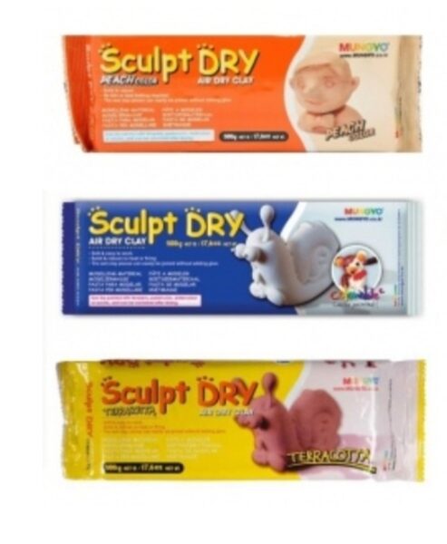 Ore džiūstantis molis MUNGYO Sculpt DRY, 500 gr.