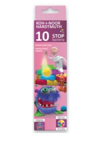 Plastilinas antibakterinis Koh-I-Noor, 10 spalvų