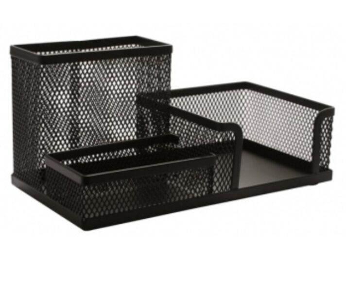 Pieštukinė daugiafunkcinė, perforoto metalo FORPUS, juoda