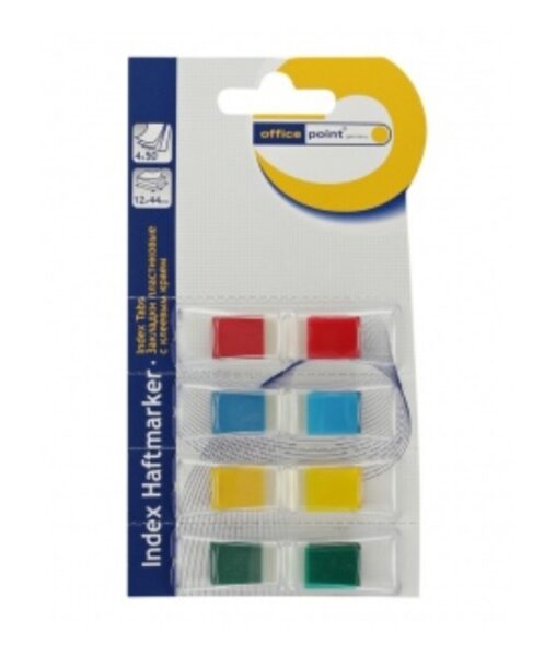 Indeksai plastikiniai atskiriami 12x43mm "Office Point"