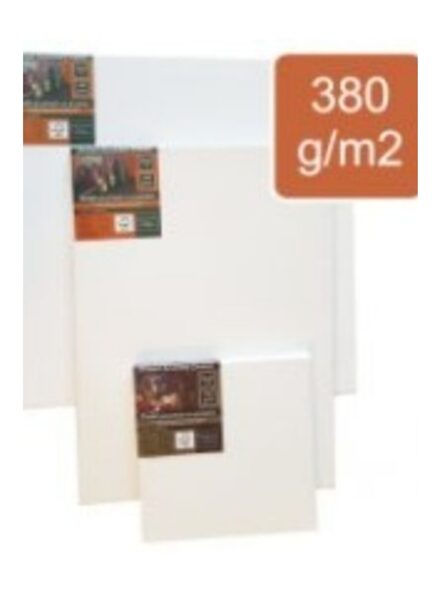 Drobė gruntuota ant porėmio, 380 gr. medvilnė, 50x70 cm