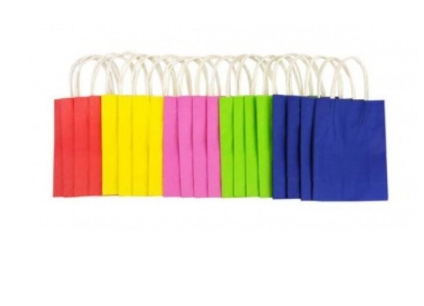 Popieriniai maišeliai 1 vnt. 24*12*31 cm., FOLIA, įviairių spalvų