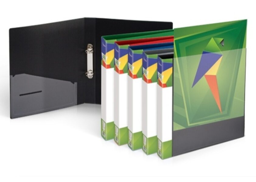 Segtuvas Forpus, A4/30 mm, 2-jų žiedų, 16 mm, plastikinis, juodas