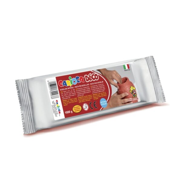 Ore džiūstantis molis CARIOCA Deco, 1000 gr. rudas