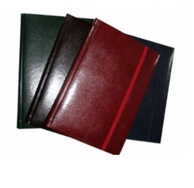 Kontorinė knyga "Premium" A5 96 lapų 80 g su guma, langeliais