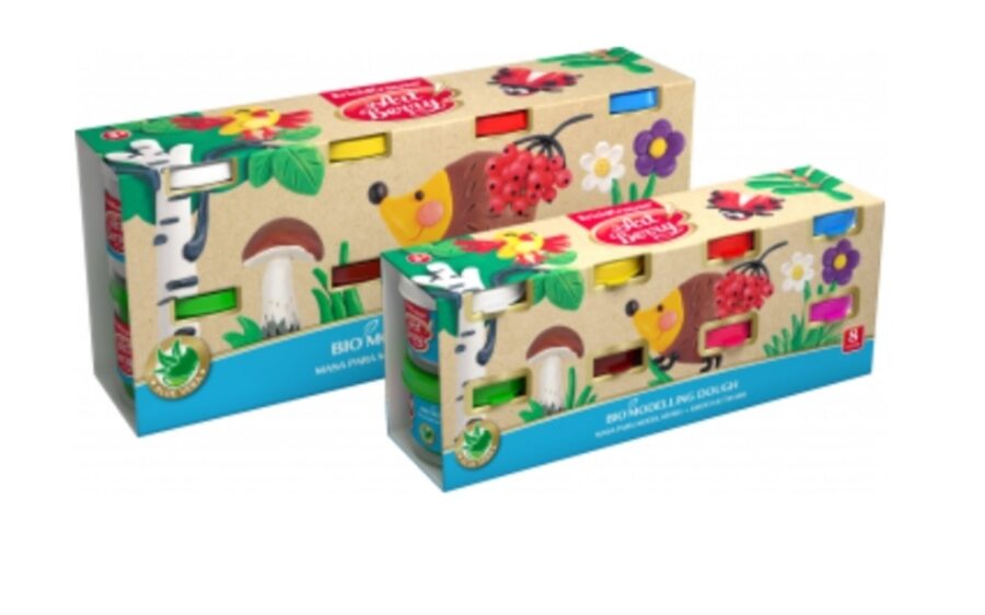 BIO Plastilinas minkymui „Aloe Vera“ Art Berry, 8 sp. po 35 gr.