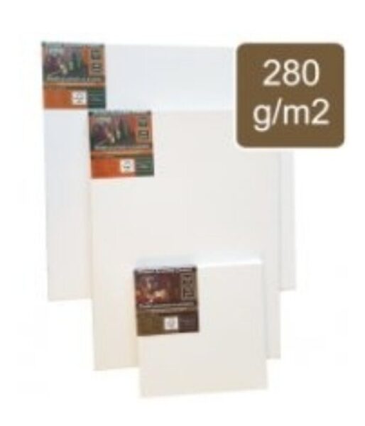 Drobė gruntuota ant porėmio, IMS 280gr. medvilnė, 50x100 cm