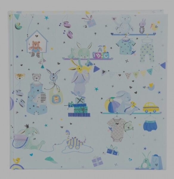 Albumas GOLDBUCH 24467 Wonderland blue 25x25/60psl  kampučiai/lipdukai  knyginio rišimo  balti lapai