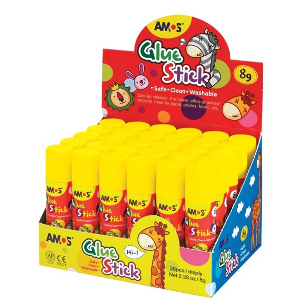 Pieštukiniai klijai"Glue stick Kids" AMOS, 8gr