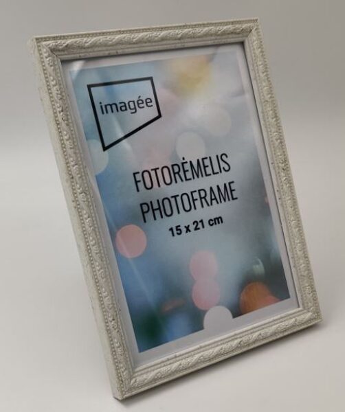 	Rėmelis 21x30 plast VF3732 INDIA baltas 15 mm