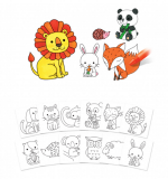 Spalvinimo knygelė 145x149mm LAND ANIMALS 12 lapų , AMOS