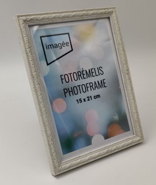 Rėmelis 15x21 plast VF3732 INDIA baltas  15 mm