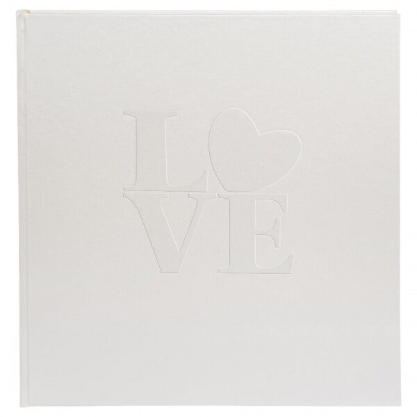 Albumas GOLDBUCH 08118 White Love 30x31/60psl balti lapai, kampučiai/lipdukai, knyginio rišimo