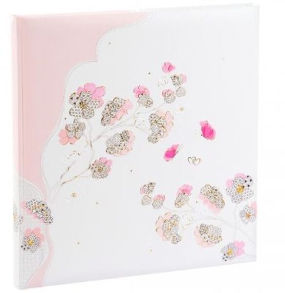 	Albumas GOLDBUCH 08 387 Cherry Blossom 30x31/60psl balti lapai  kampučiai/lipdukai  knyginio rišimo