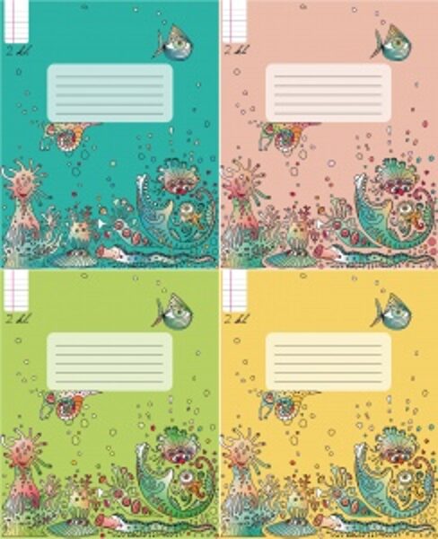 Mokyklinis sąsiuvinis 2 klasei 12 lapų, linija