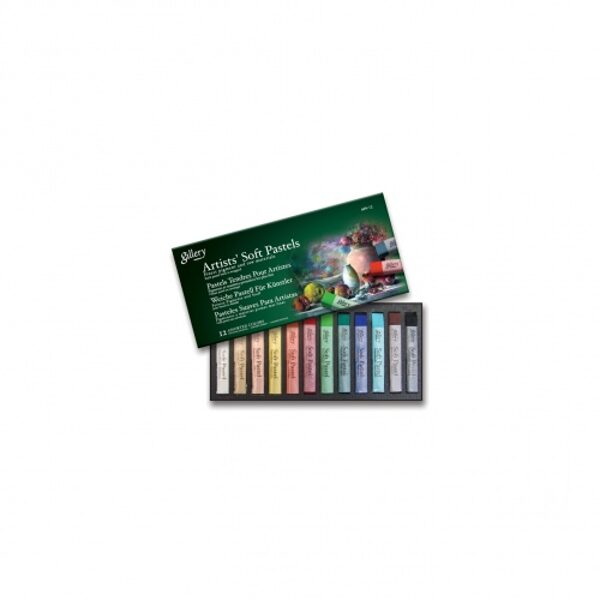 Sausos pastelės rinkinys dailei Mungyo Soft 12 spalvų