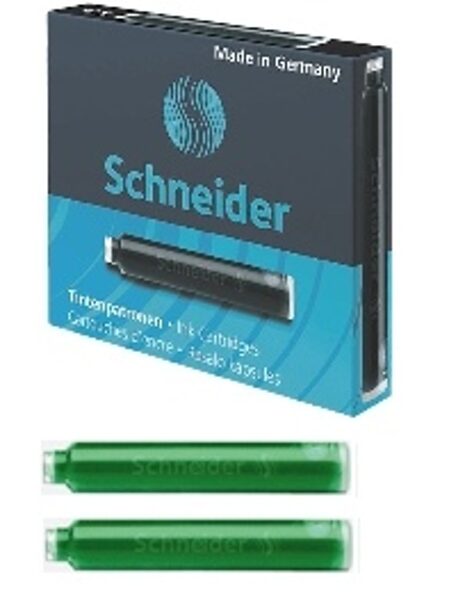 Rašalo kapsulės 6vnt Schneider, žalios